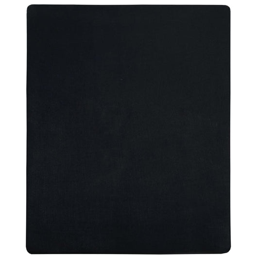 vidaXL Jersey Fitted Sheets 2 pcs Black 100x200 cm Cotton