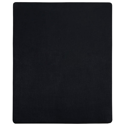 vidaXL Jersey Fitted Sheets 2 pcs Black 100x200 cm Cotton