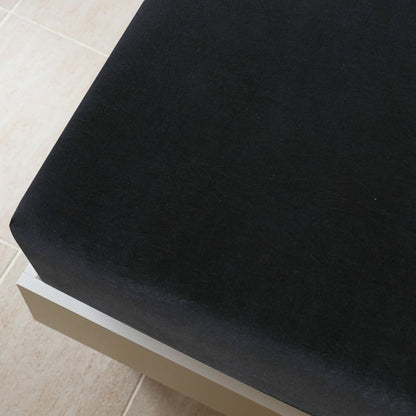 vidaXL Jersey Fitted Sheets 2 pcs Black 100x200 cm Cotton