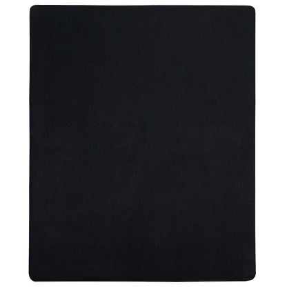 vidaXL Jersey Fitted Sheets 2 pcs Black 180x200 cm Cotton