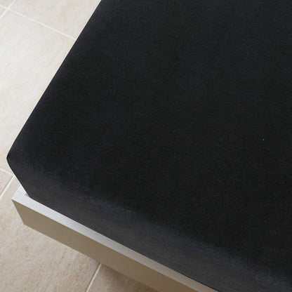 vidaXL Jersey Fitted Sheets 2 pcs Black 180x200 cm Cotton