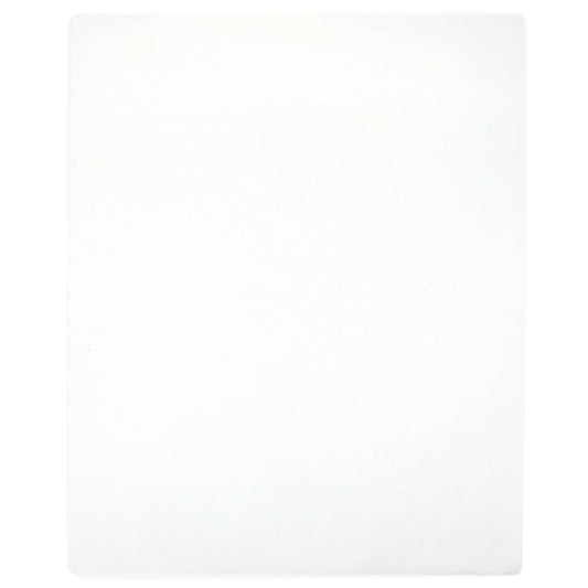 vidaXL Jersey Fitted Sheet White 140x200 cm Cotton
