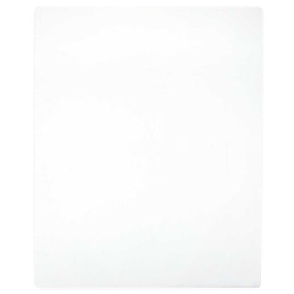 vidaXL Jersey Fitted Sheet White 160x200 cm Cotton