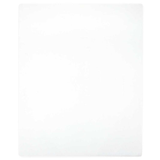 vidaXL Jersey Fitted Sheet White 160x200 cm Cotton