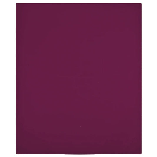 vidaXL Jersey Fitted Sheets 2 pcs Bordeaux 100x200 cm Cotton
