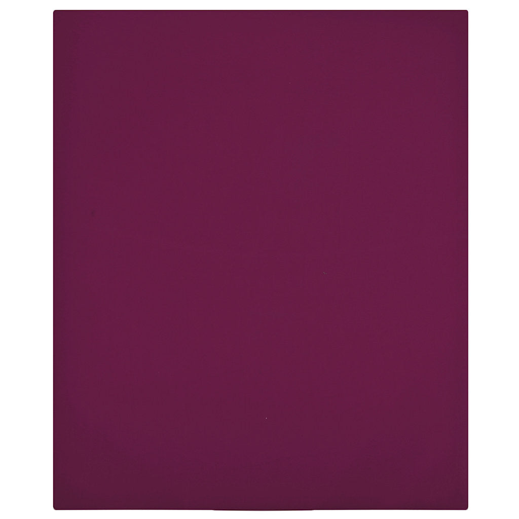 vidaXL Jersey Fitted Sheets 2 pcs Bordeaux 160x200 cm Cotton