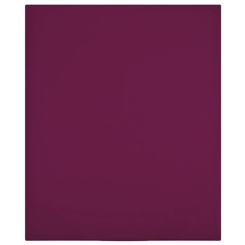vidaXL Jersey Fitted Sheet Bordeaux 180x200 cm Cotton