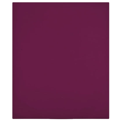 vidaXL Jersey Fitted Sheets 2 pcs Bordeaux 180x200 cm Cotton