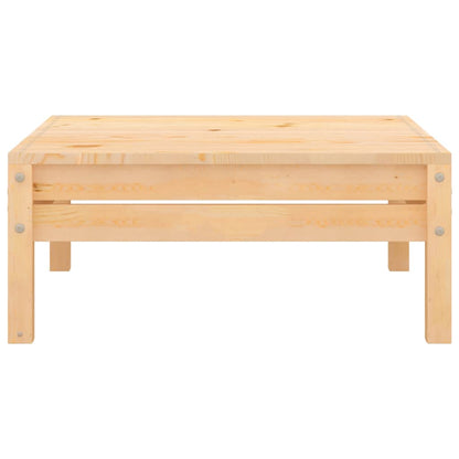 vidaXL Garden Footstool | Natural wood | Solid pinewood | Modular | Square