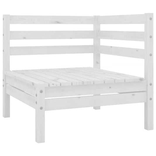 vidaXL Garden Lounge Set | White | Solid pine wood | Large | Modular
