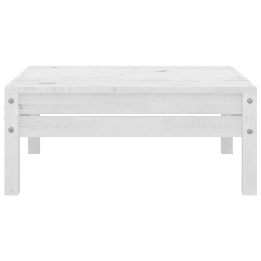 vidaXL 3 Piece Garden Lounge Set Solid Wood Pine White