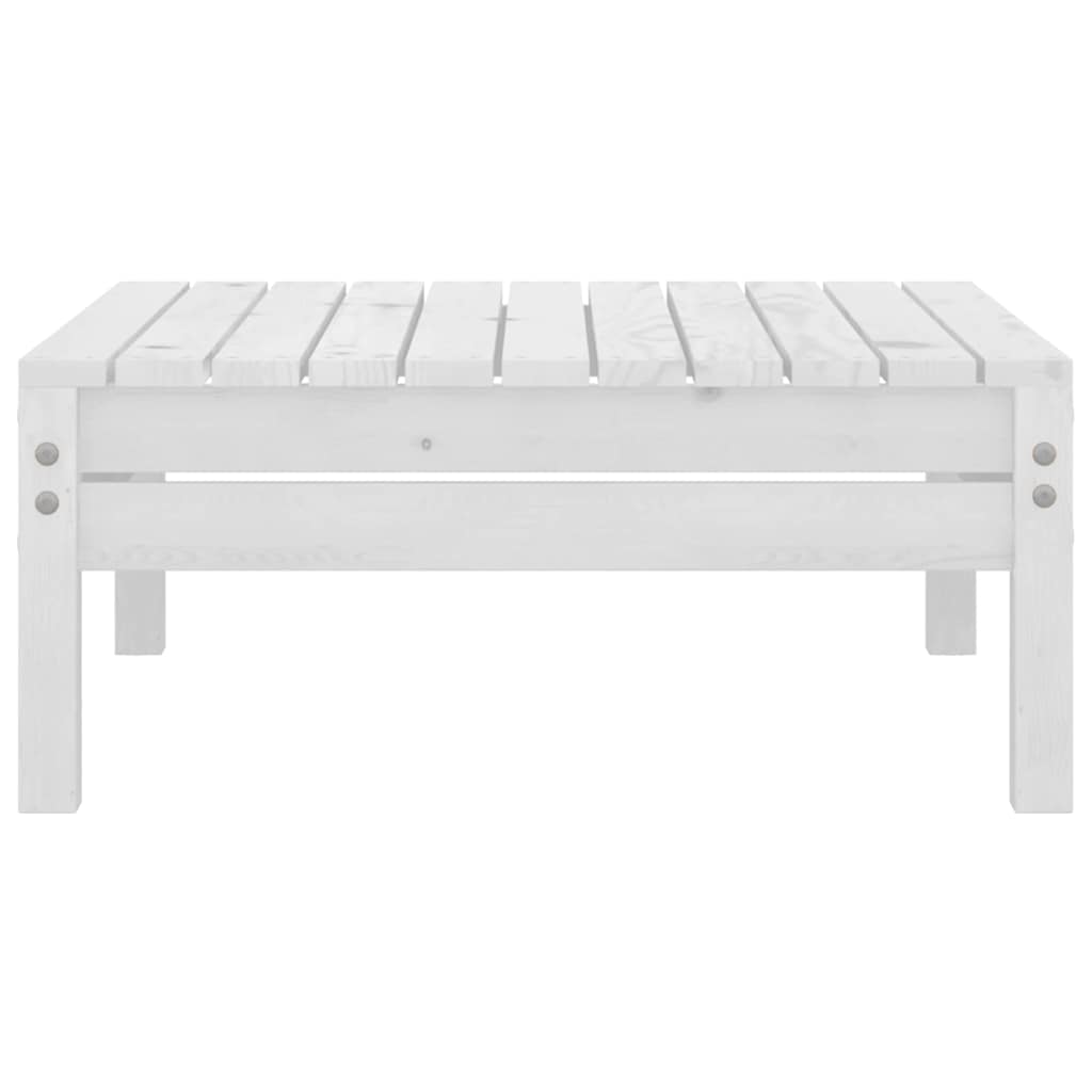vidaXL 3 Piece Garden Lounge Set Solid Wood Pine White