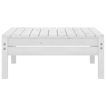 vidaXL 3 Piece Garden Lounge Set Solid Wood Pine White