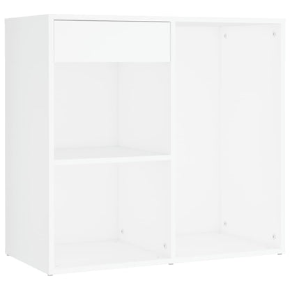 vidaXL LED Dressing Table With Cabinet | White | Engineered wood, acrylic