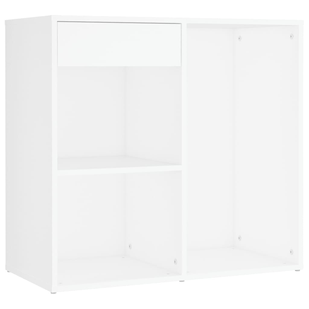 vidaXL LED Dressing Table With Cabinet | White | Engineered wood, acrylic
