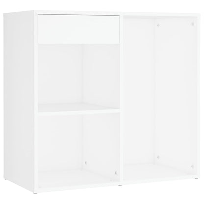 vidaXL LED Dressing Table With Cabinet | White | Engineered wood, acrylic