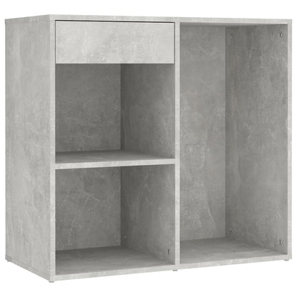 vidaXL LED Dressing Table with 2 Cabinets Concrete Grey Engineered Wood
