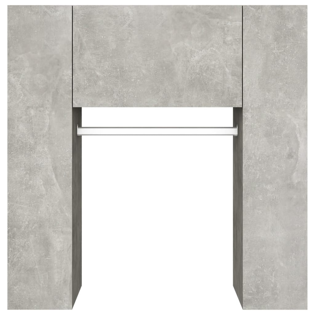 vidaXL Hallway Cabinets 2 pcs Concrete Grey Engineered Wood
