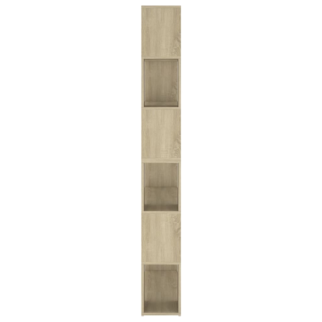vidaXL Book Cabinet Room Divider Sonoma Oak 100x24x188 cm