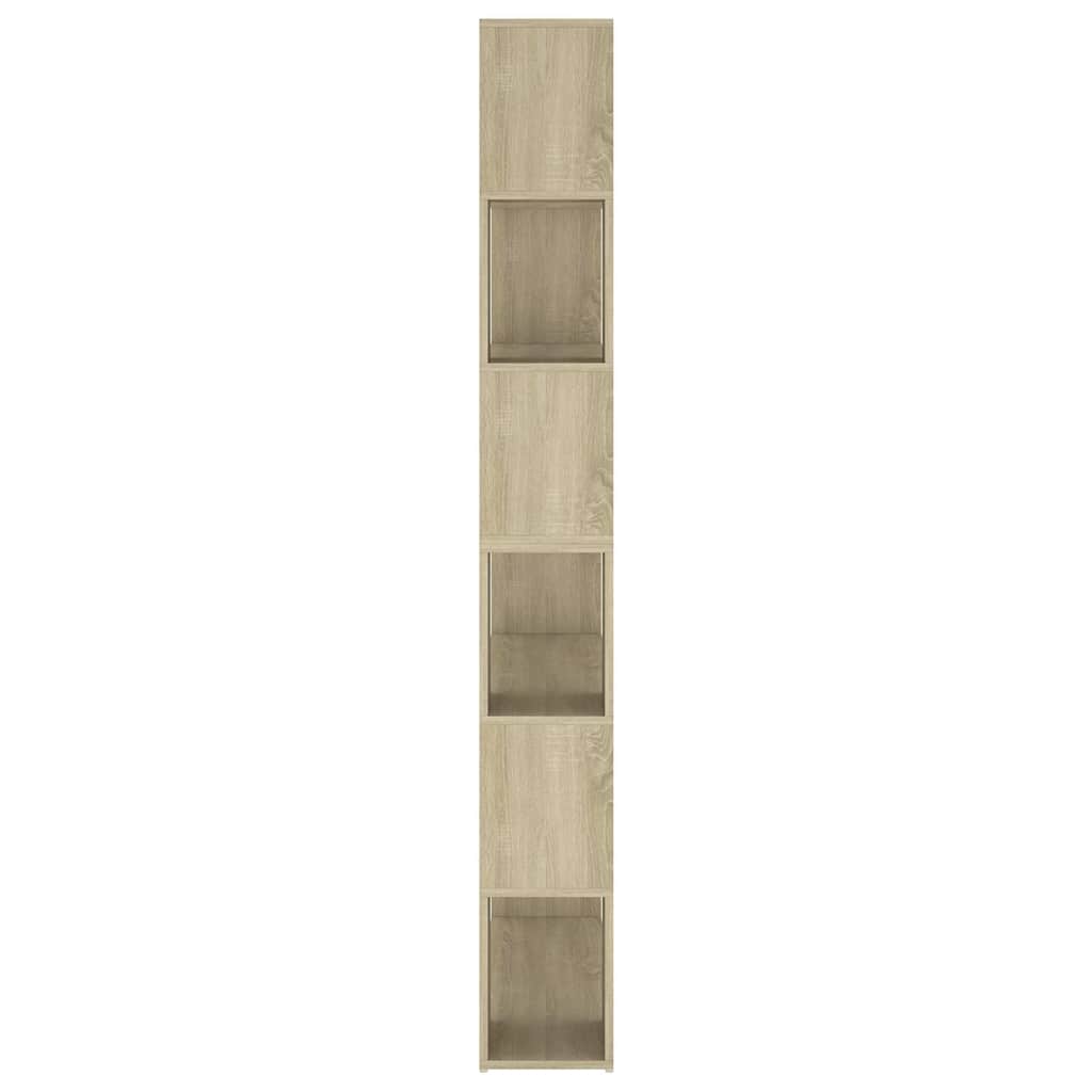 vidaXL Book Cabinet Room Divider Sonoma Oak 100x24x188 cm
