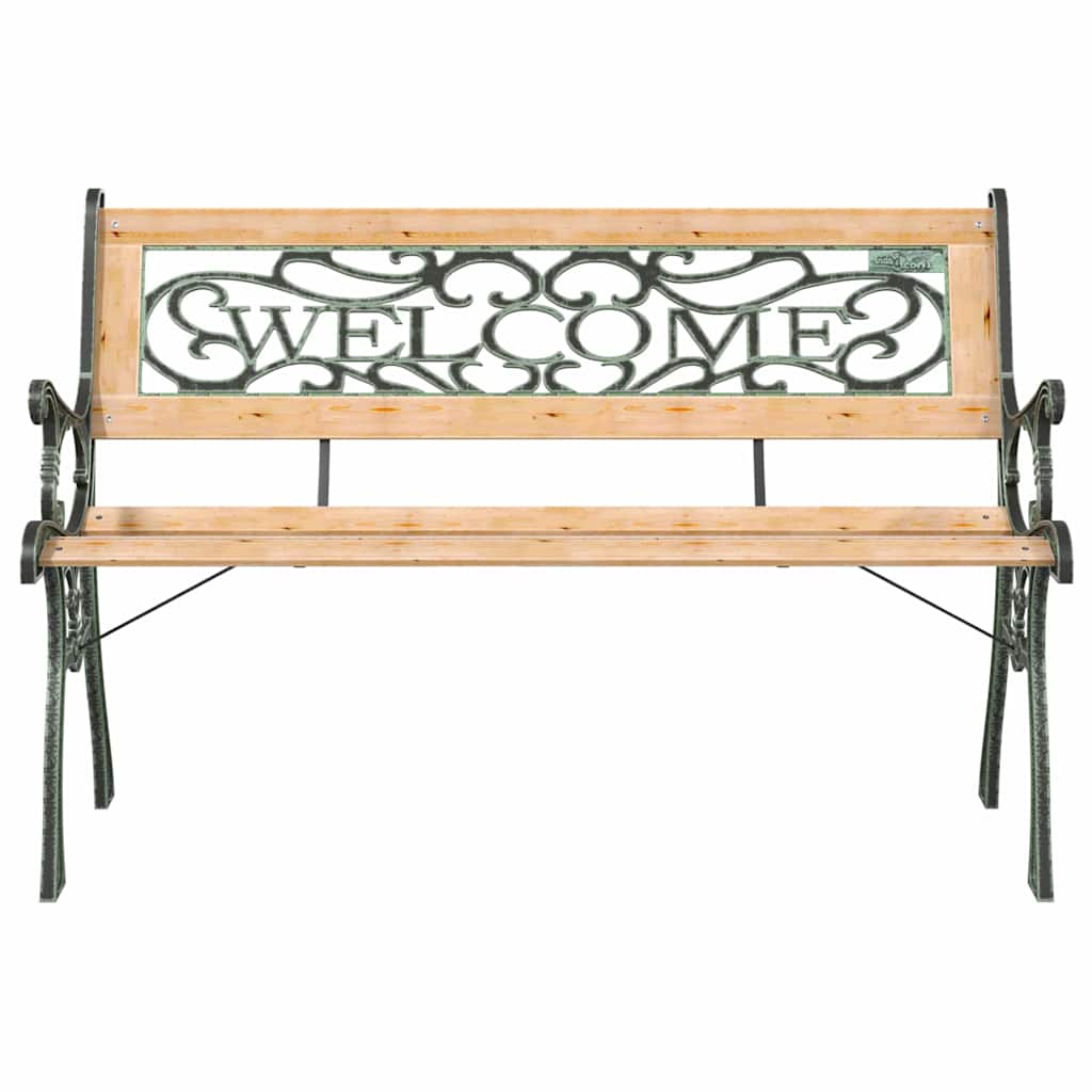 317118 vidaXL Garden Bench 122 cm Solid Firwood