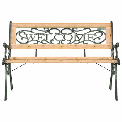 317118 vidaXL Garden Bench 122 cm Solid Firwood