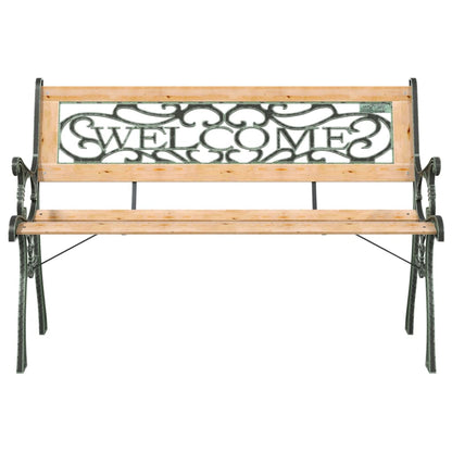 vidaXL Garden Bench 122 cm Solid Firwood