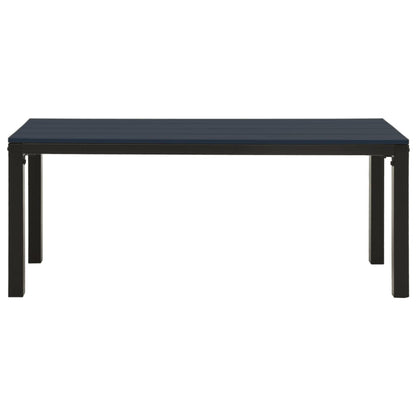vidaXL Garden Dining Set | Black | Steel, Wood Plastic Composites | Medium