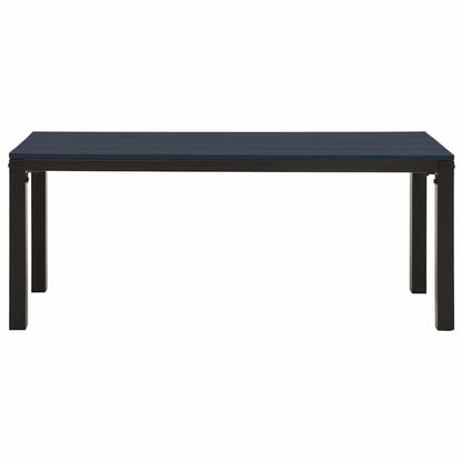 vidaXL 3 Piece Garden Dining Set Steel and WPC Black