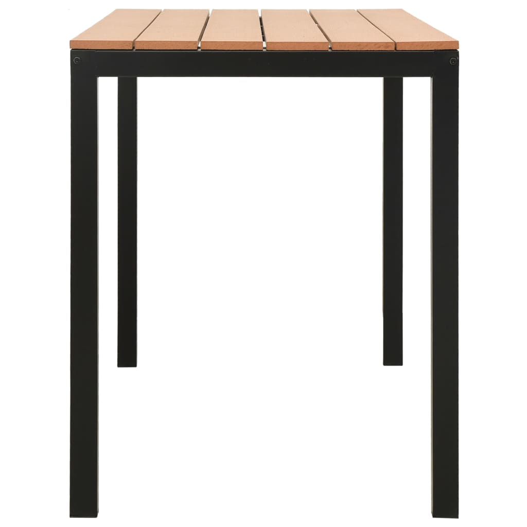 vidaXL Garden Dining Set | Brown and Black