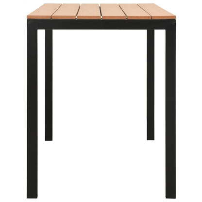 vidaXL Garden Dining Set | Brown and Black