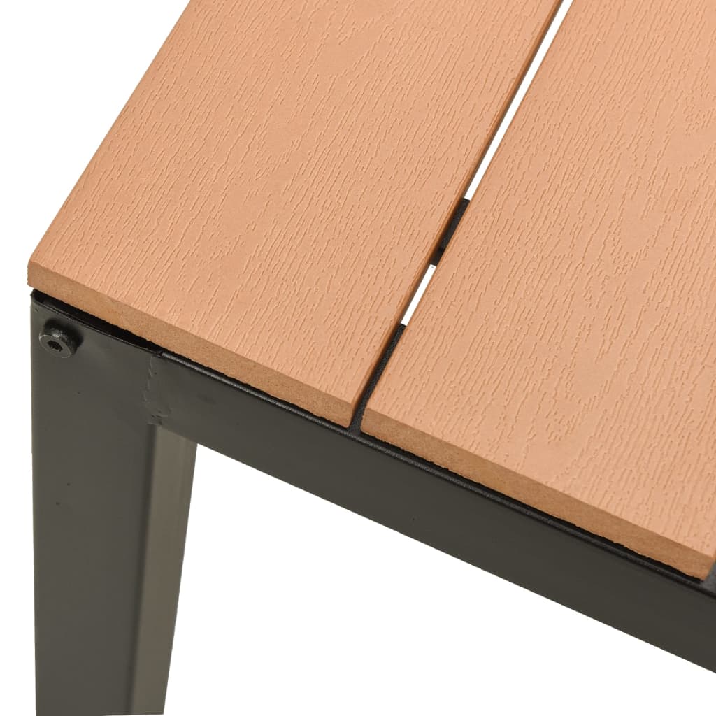 vidaXL Garden Dining Set | Brown and Black
