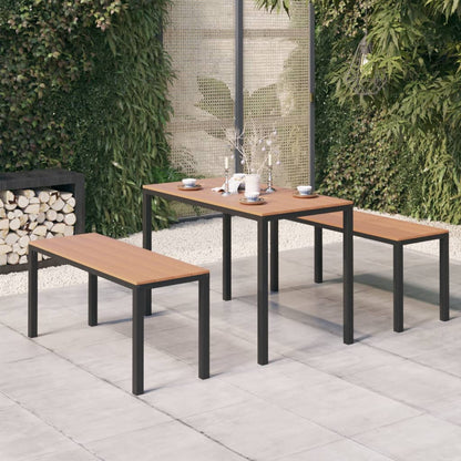 vidaXL Garden Dining Set | Brown and Black