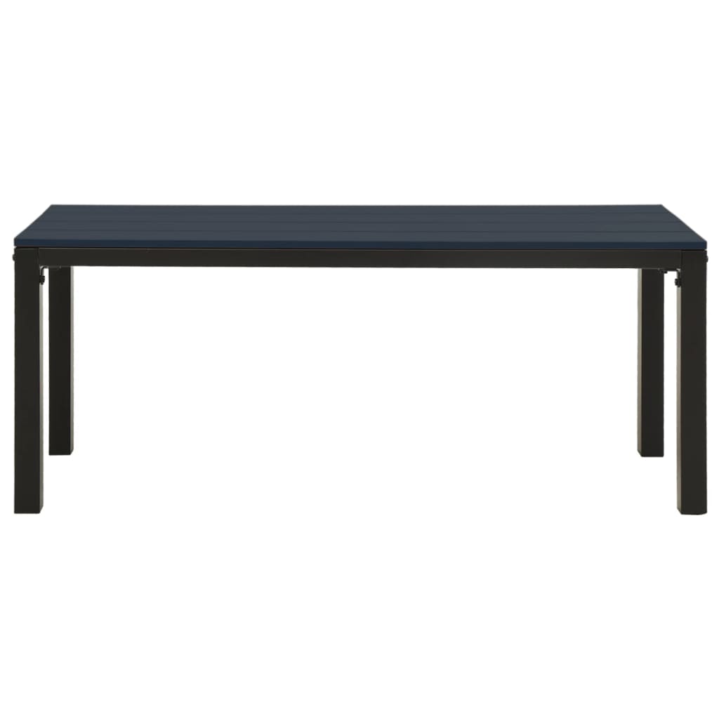 vidaXL Garden Bench | Black | Steel | Garden Bench | Rectangular | Vintage