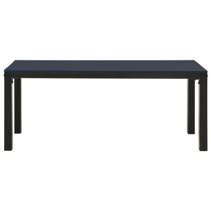 vidaXL Garden Bench | Black | Steel | Garden Bench | Rectangular | Vintage