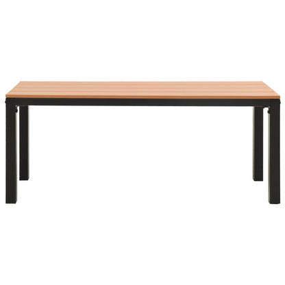 vidaXL Garden Bench | Brown and Black | Steel | Medium |  Durable
