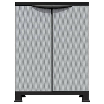 vidaXL Plastic Cabinet 68x39x92 cm Rattan Design