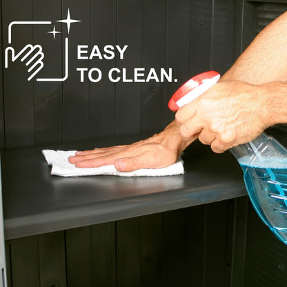 vidaXL Plastic Cabinet 68x39x92 cm Rattan Design