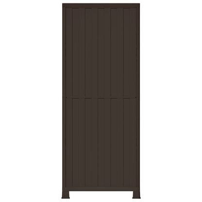 vidaXL Plastic Cabinet 68x39x171.5 cm Rattan Design