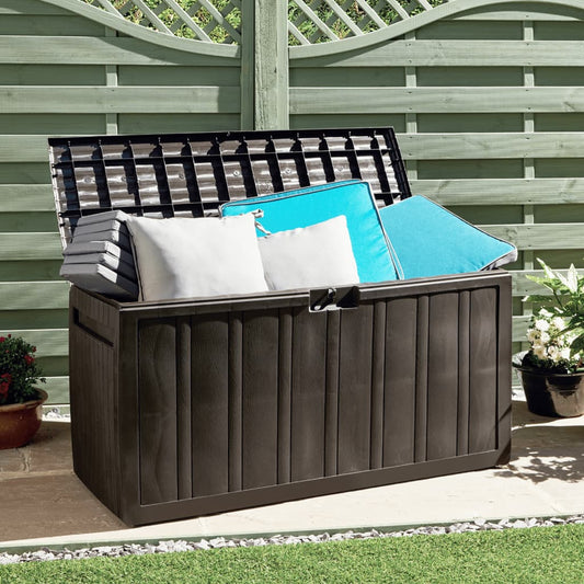 vidaXL Cushion Box | Brown | Polypropylene | Medium | Cushion Box | Rectangular