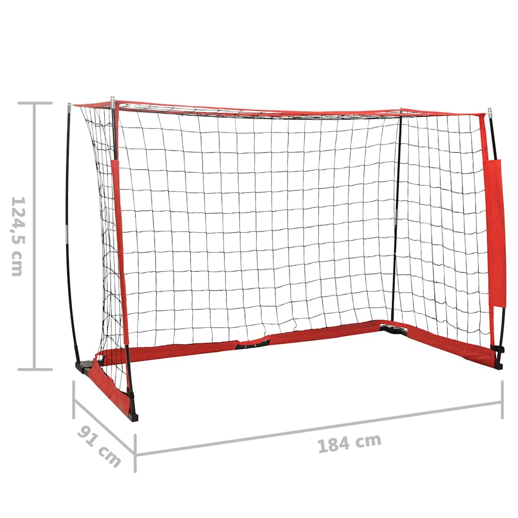 93374 vidaXL Soccer Goal 184x91x124,5 cm Steel