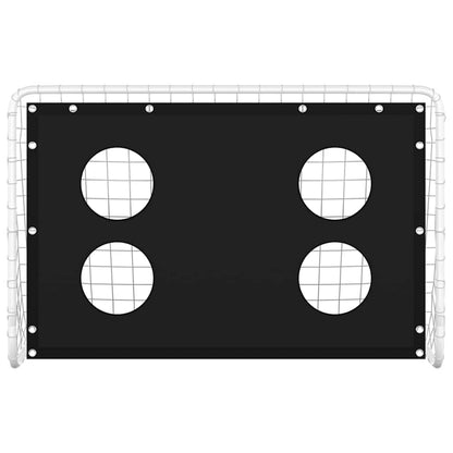 93376 vidaXL Soccer Goal Training Net Steel 184x61x122 cm