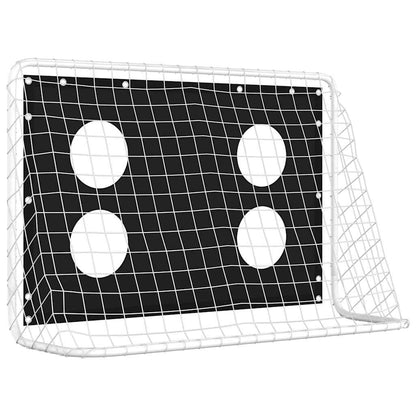 93376 vidaXL Soccer Goal Training Net Steel 184x61x122 cm