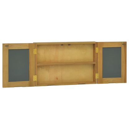vidaXL Mirror Cabinet 60x10x40 cm Solid Wood Teak