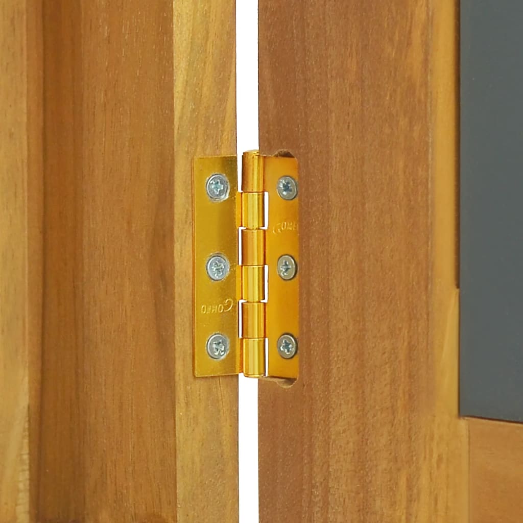 vidaXL Mirror Cabinet 60x10x40 cm Solid Wood Teak