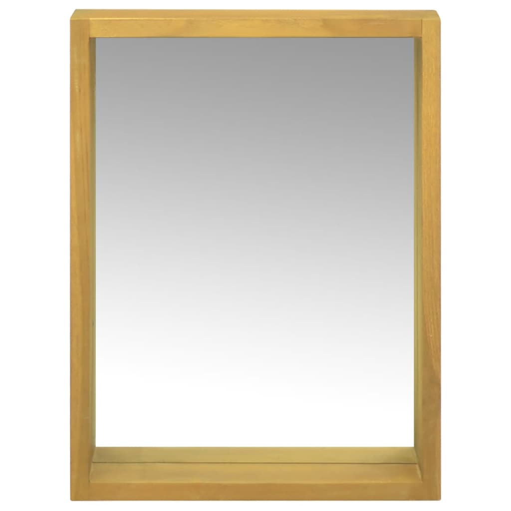 vidaXL Mirror Cabinet 30x10x40 cm Solid Wood Teak