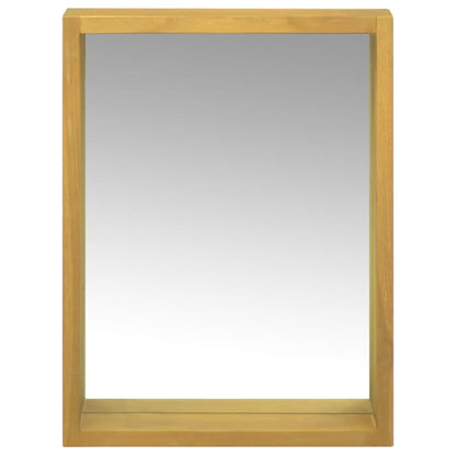 vidaXL Mirror Cabinet 30x10x40 cm Solid Wood Teak
