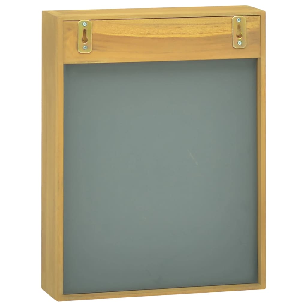 vidaXL Mirror Cabinet 30x10x40 cm Solid Wood Teak