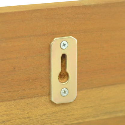 vidaXL Wall Shelves 2 pcs 60x10x10 cm Solid Wood Teak