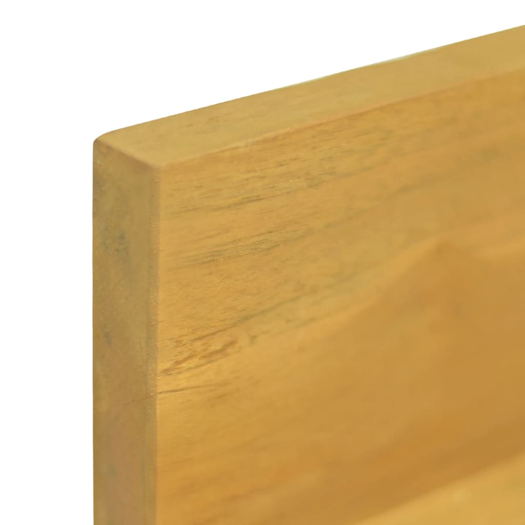 vidaXL Wall Shelves 2 pcs 60x10x10 cm Solid Wood Teak
